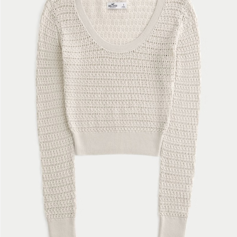 Hollister stitchy scoop sweater - NWT